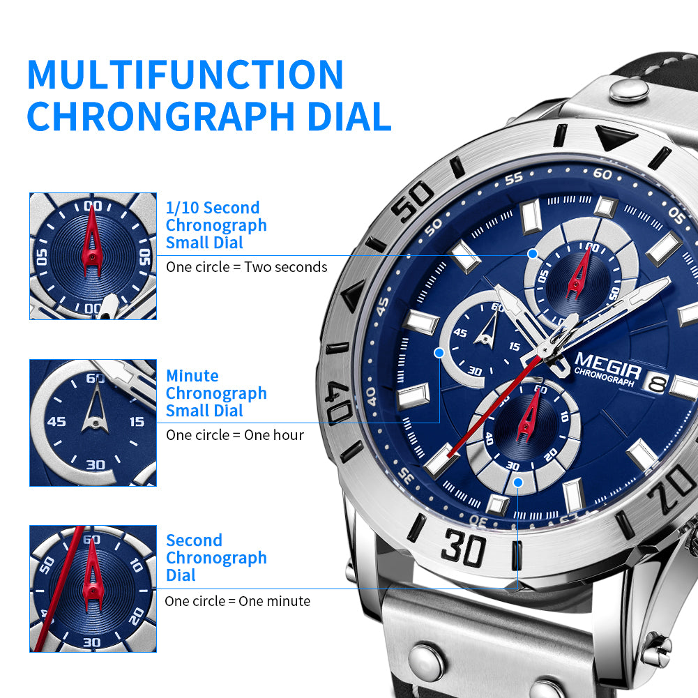 Tactical Chronograph Sport Men's Watch | Noventra Chroniq