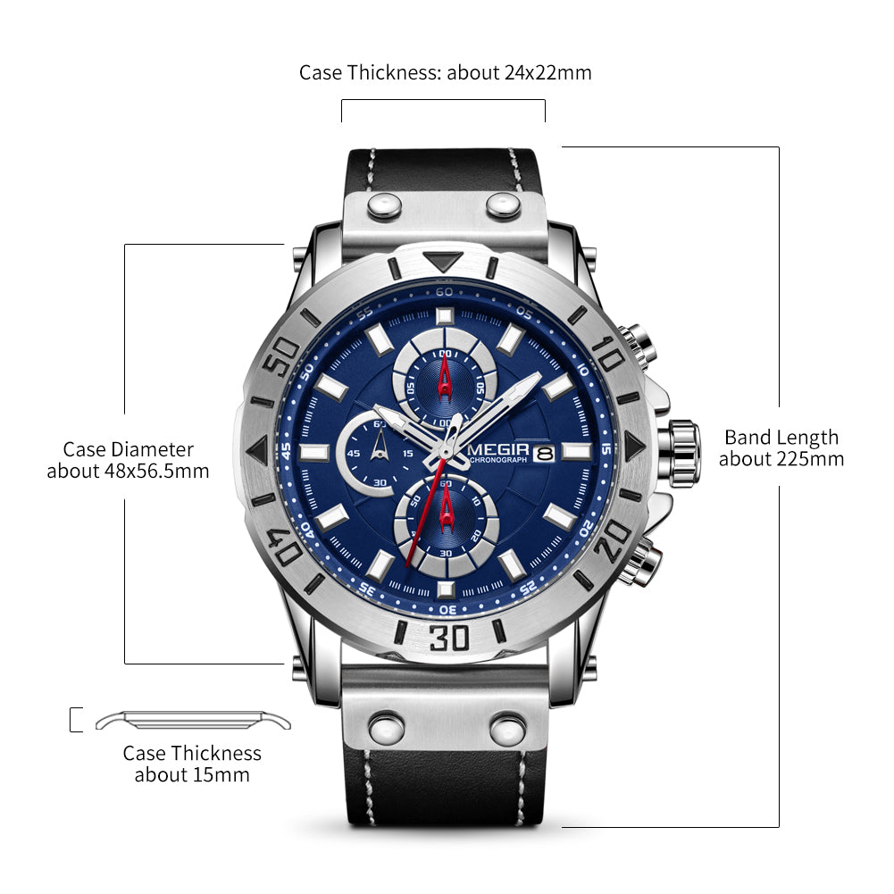 Tactical Chronograph Sport Men's Watch | Noventra Chroniq