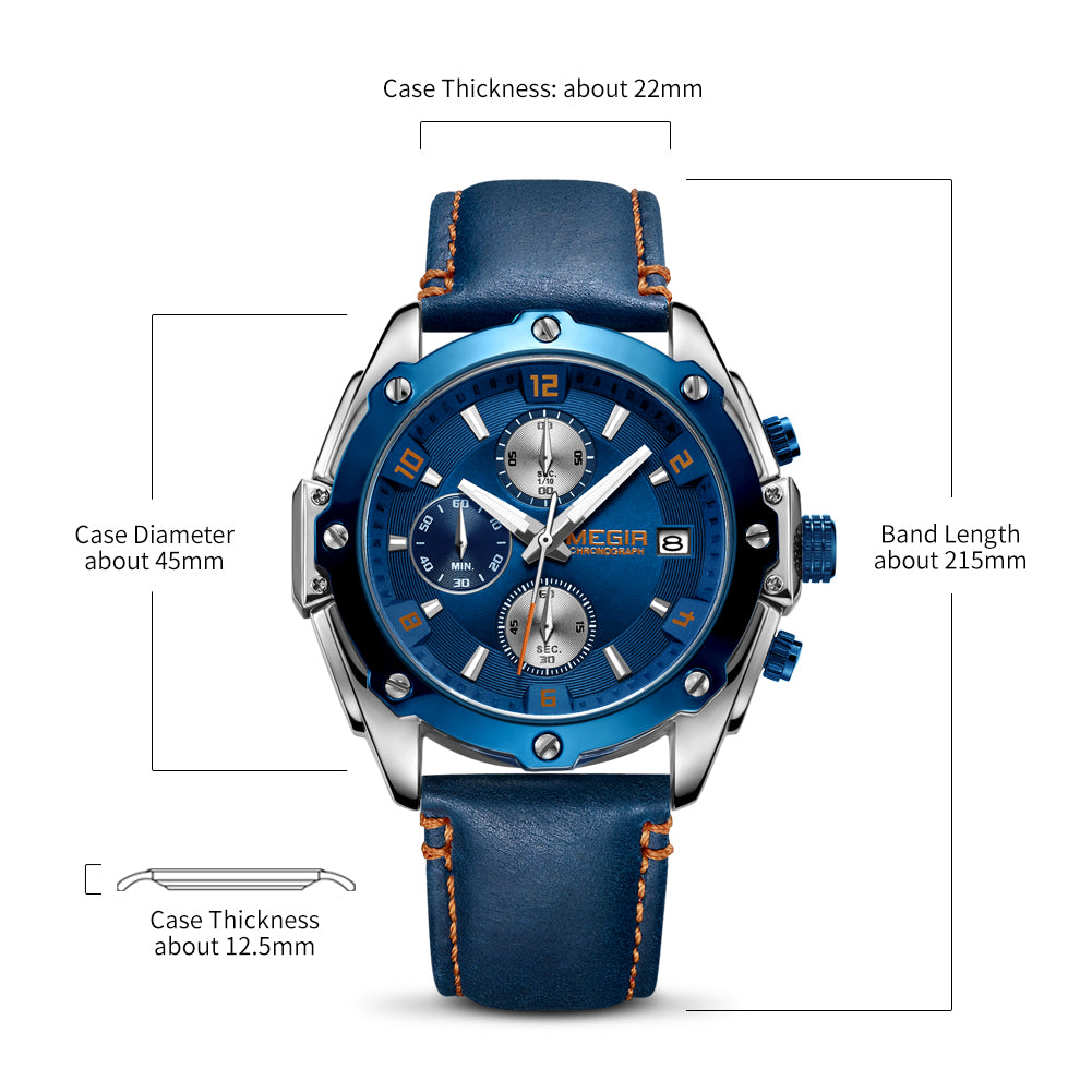 Apex Hex Chronograph Men's Sport Watch | Noventra Chroniq