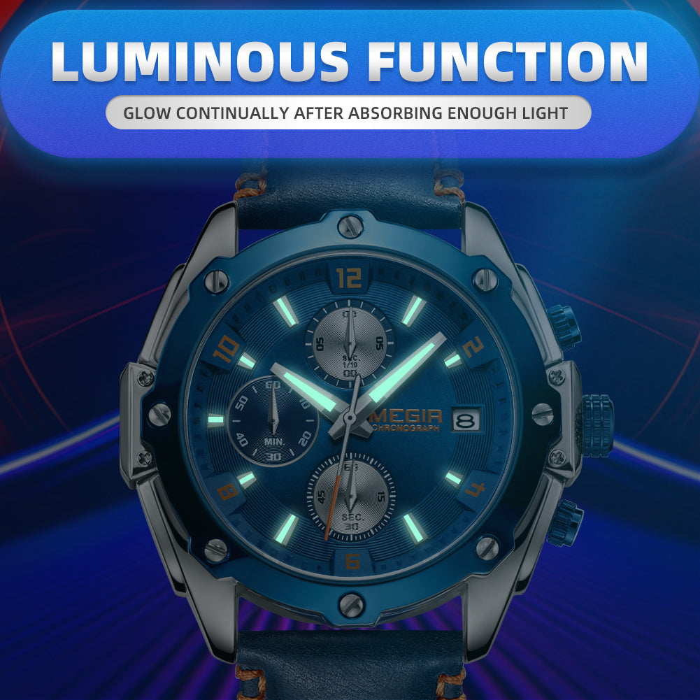 Apex Hex Chronograph Men's Sport Watch | Noventra Chroniq