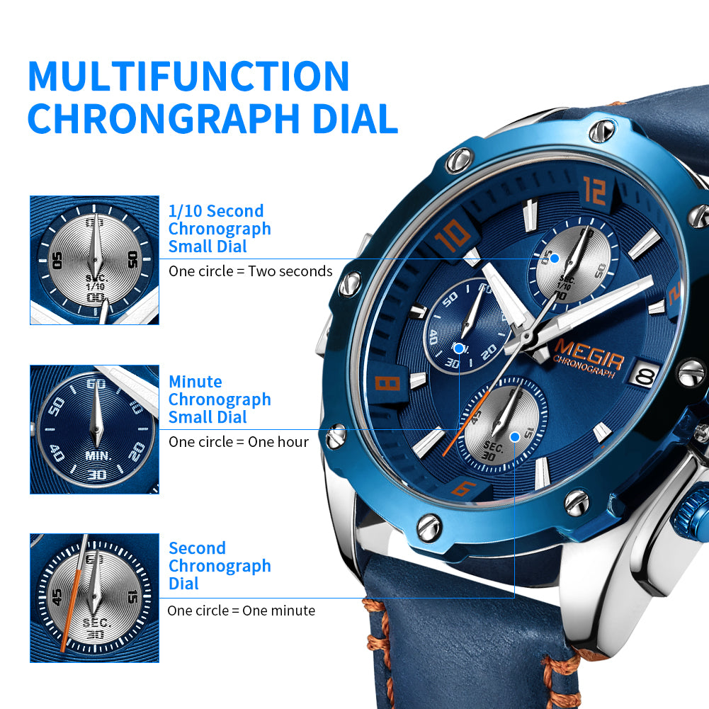 Apex Hex Chronograph Men's Sport Watch | Noventra Chroniq