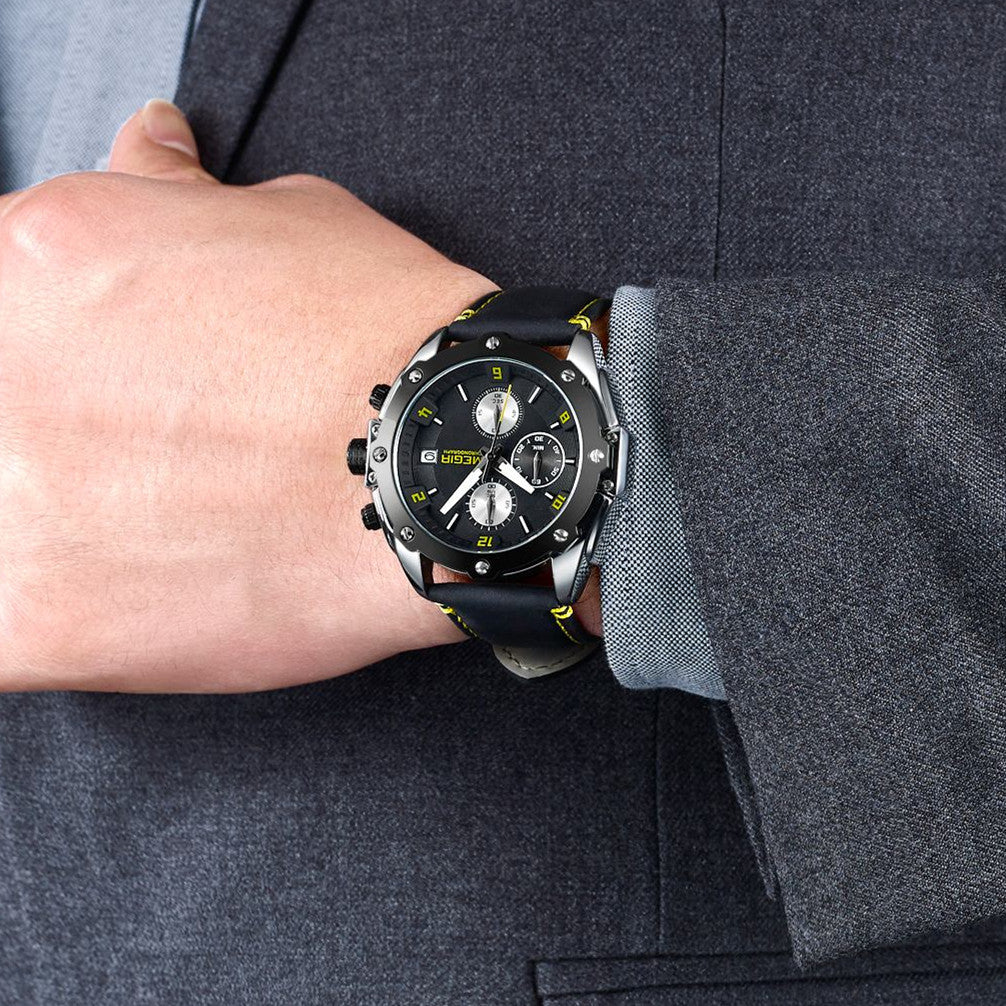Apex Hex Chronograph Men's Sport Watch | Noventra Chroniq