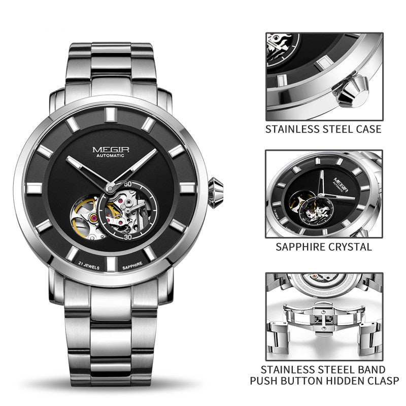 Lumière Open-Heart Automatic Men's Watch | Noventra Chroniq