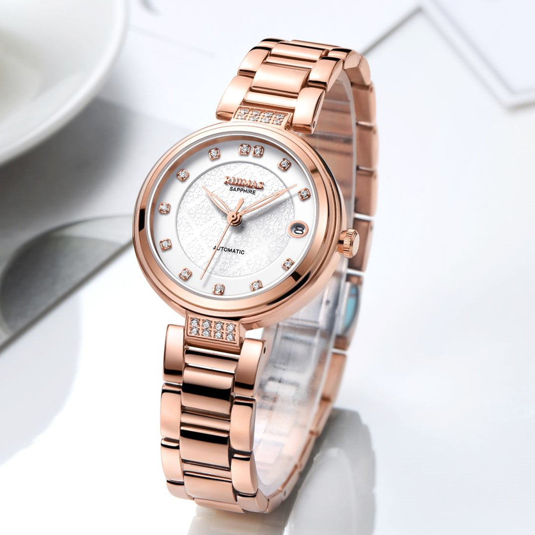 Aurore Diamond Automatic Women's Watch | Noventra Chroniq