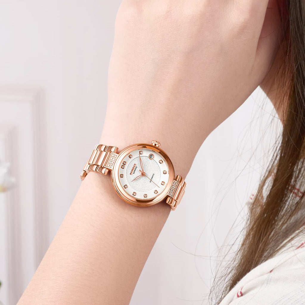 Aurore Diamond Automatic Women's Watch | Noventra Chroniq