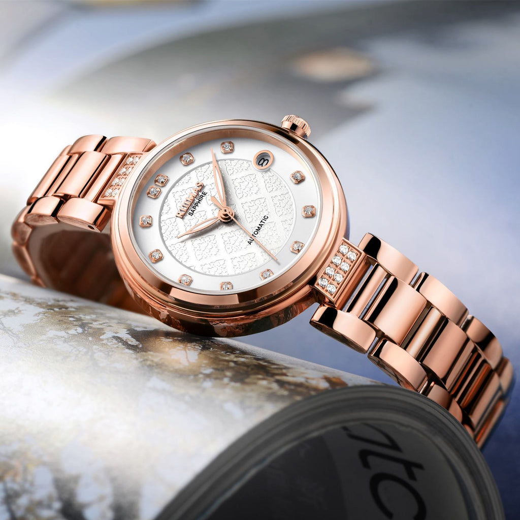 Aurore Diamond Automatic Women's Watch | Noventra Chroniq